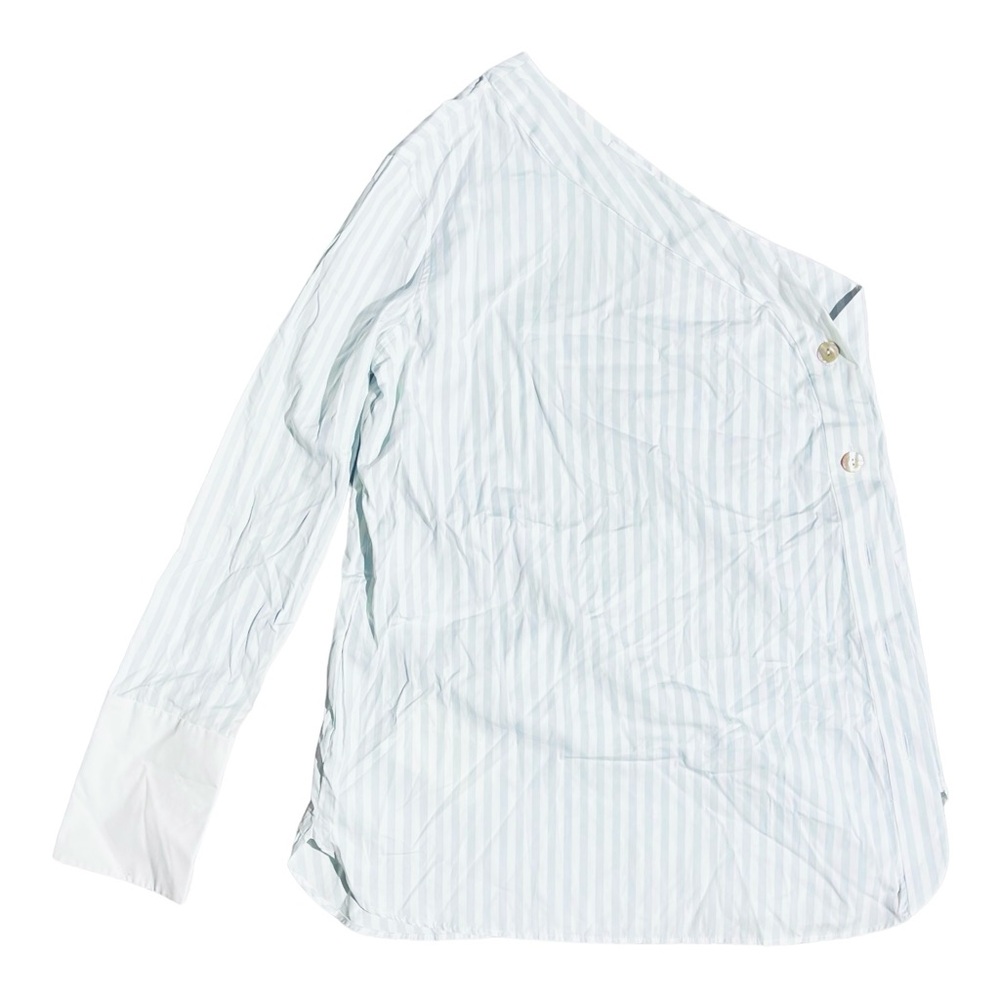 Monographie One Sleeve Button Striped Shirt